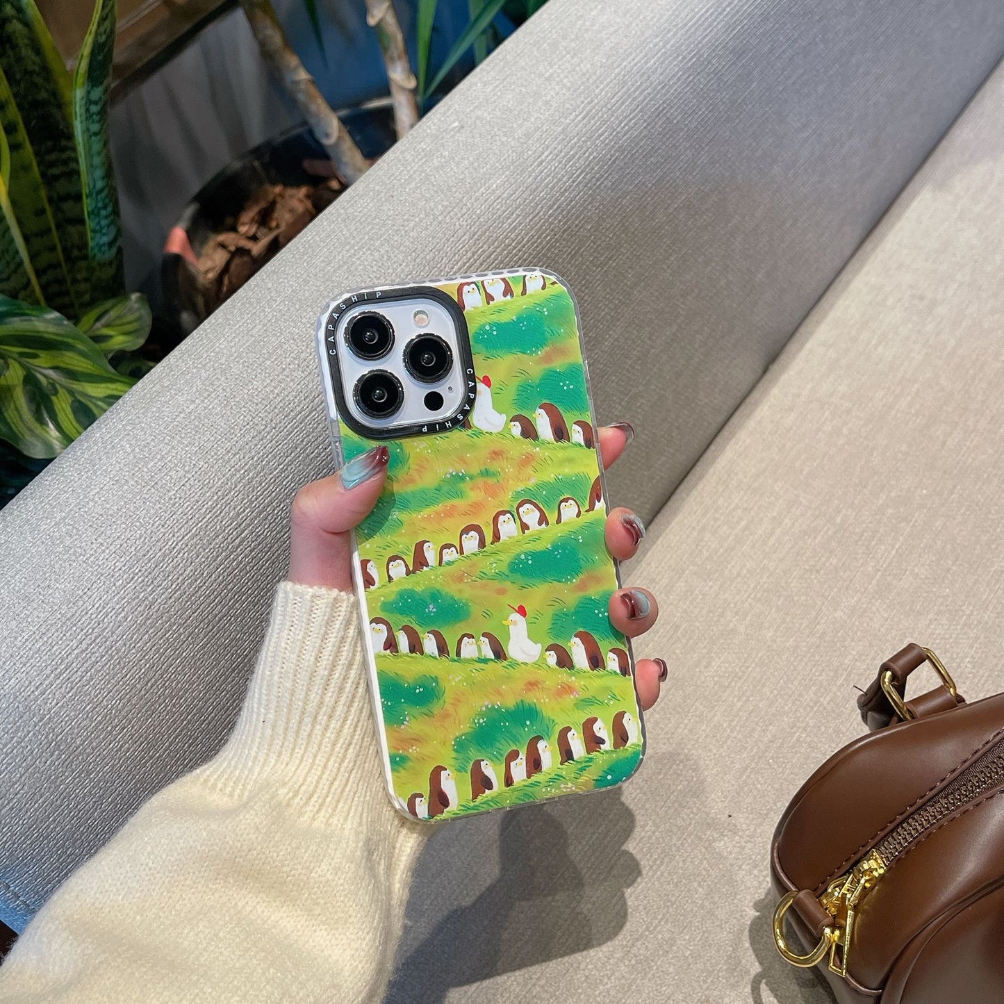 Sleepy duck phone case for iphone