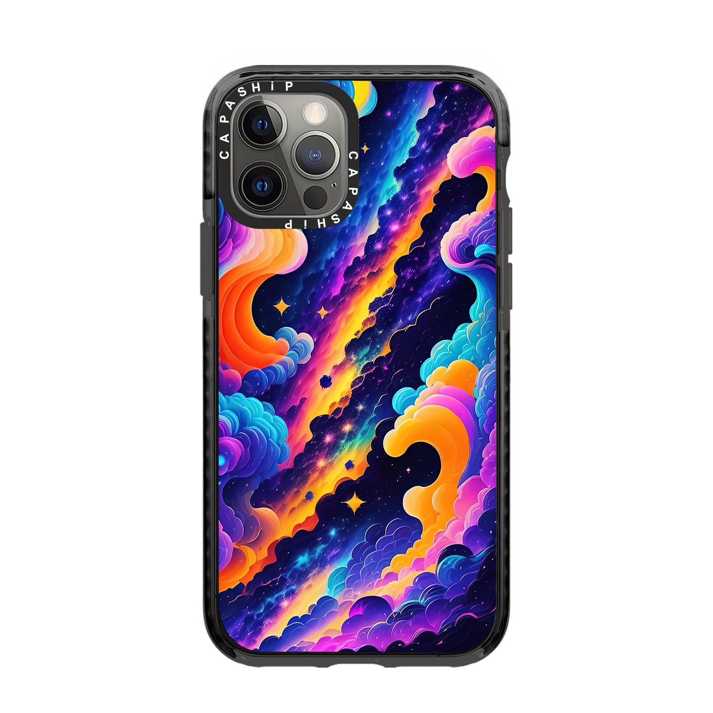 Colorful clouds phone case for iPhone