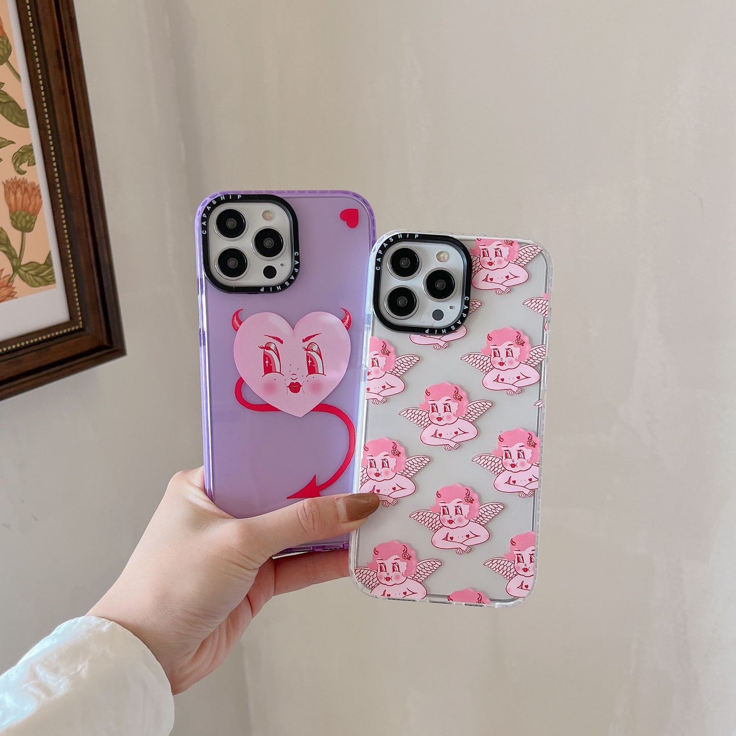 Pink Angle phone case for iPhone