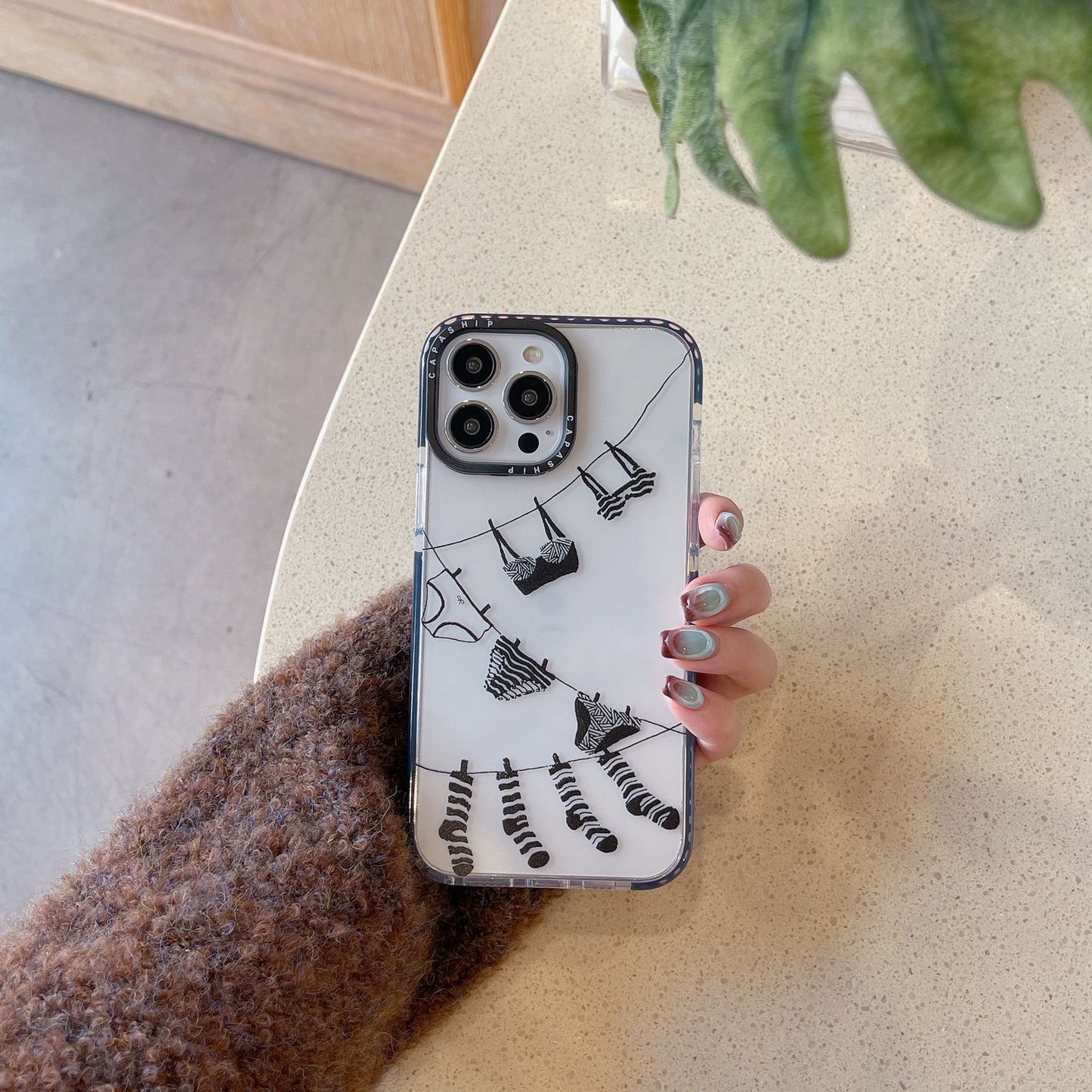 Simple girl phone case for iPhone