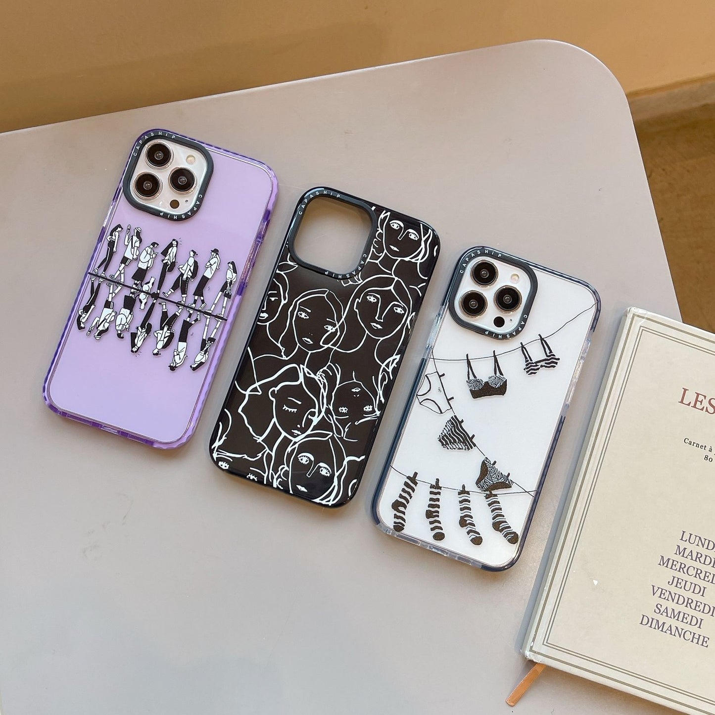 Simple girl phone case for iPhone