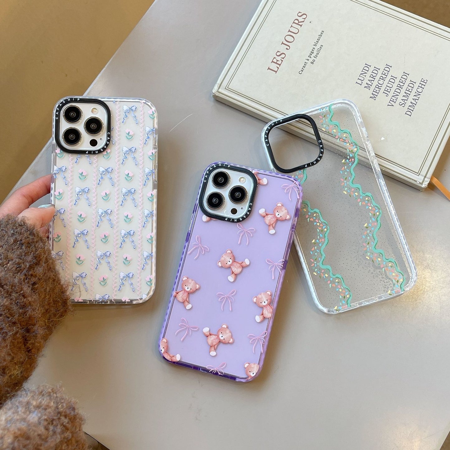 Little bear phone case for iPhone