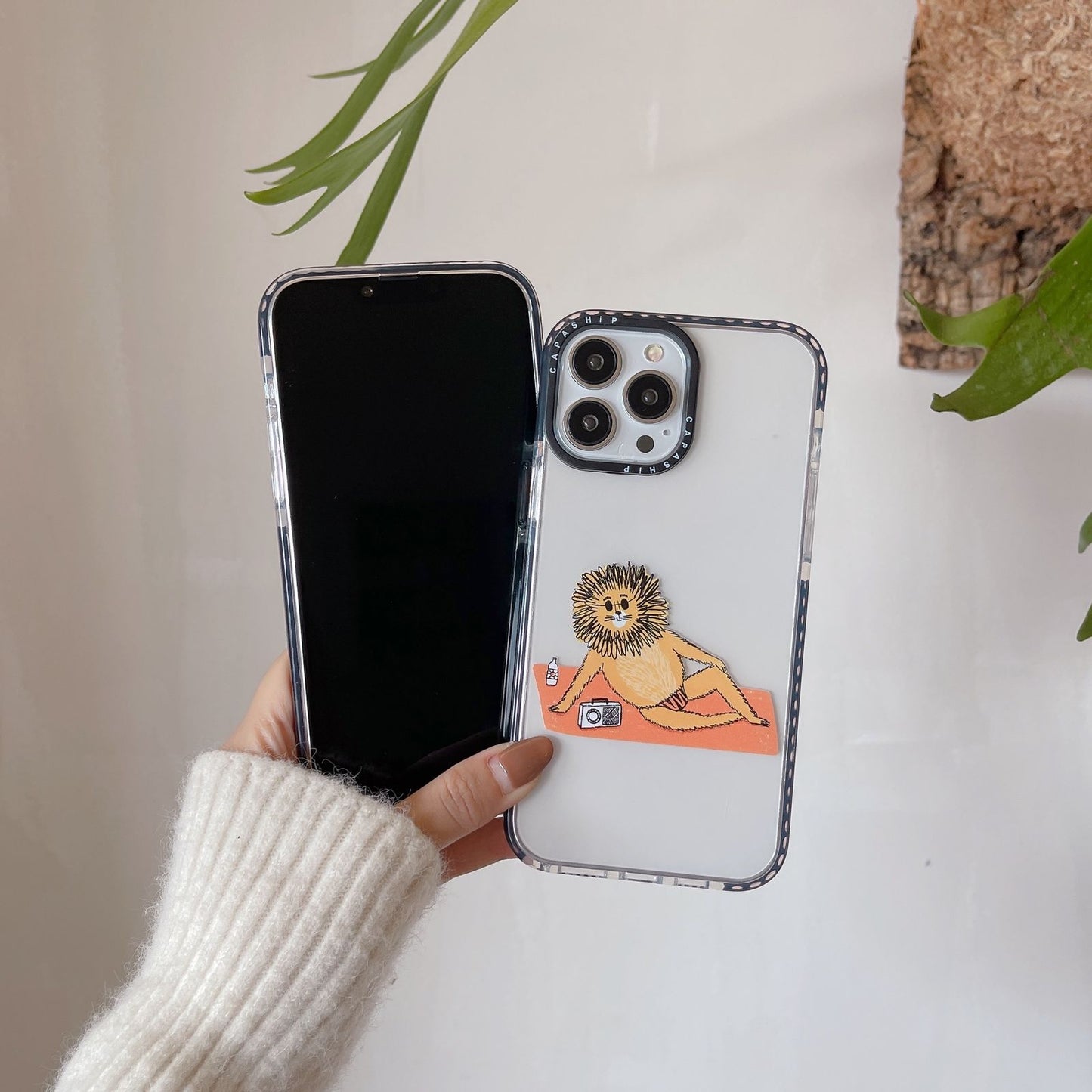 Lion&pig phone case for iphone