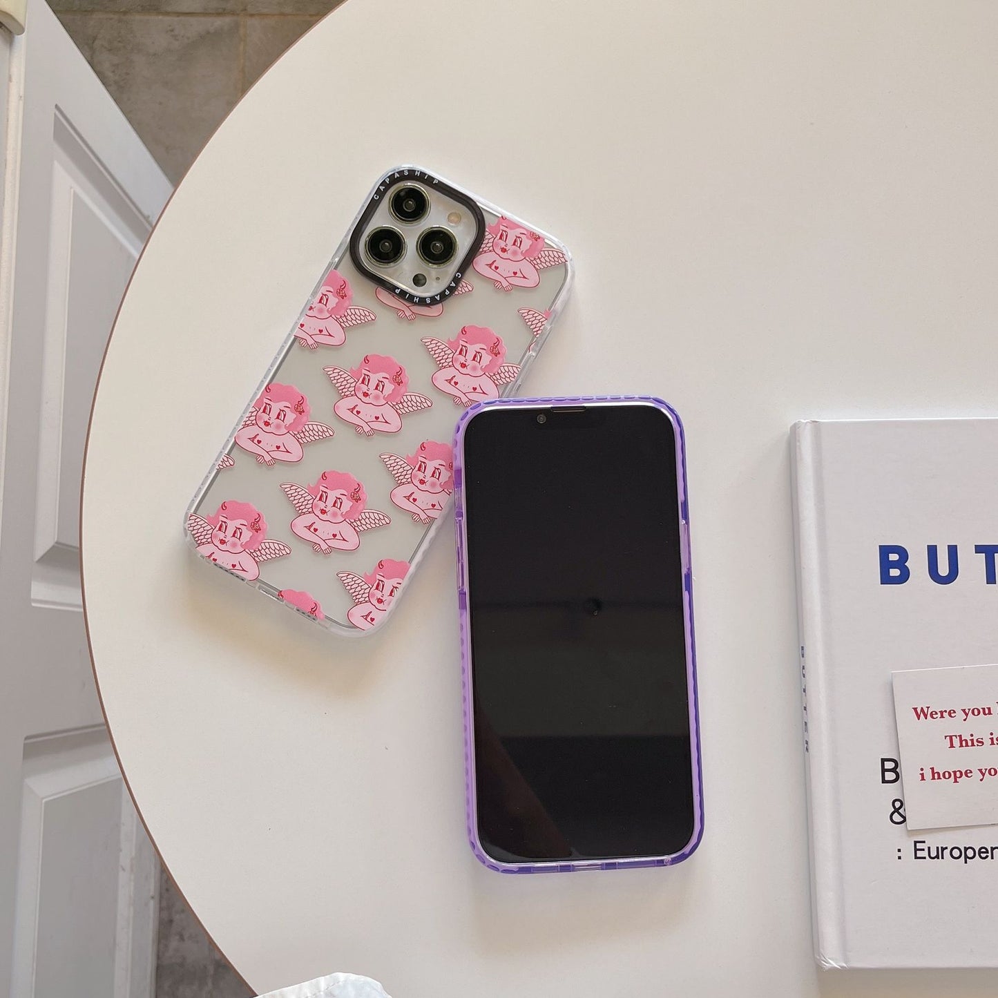 Pink Angle phone case for iPhone