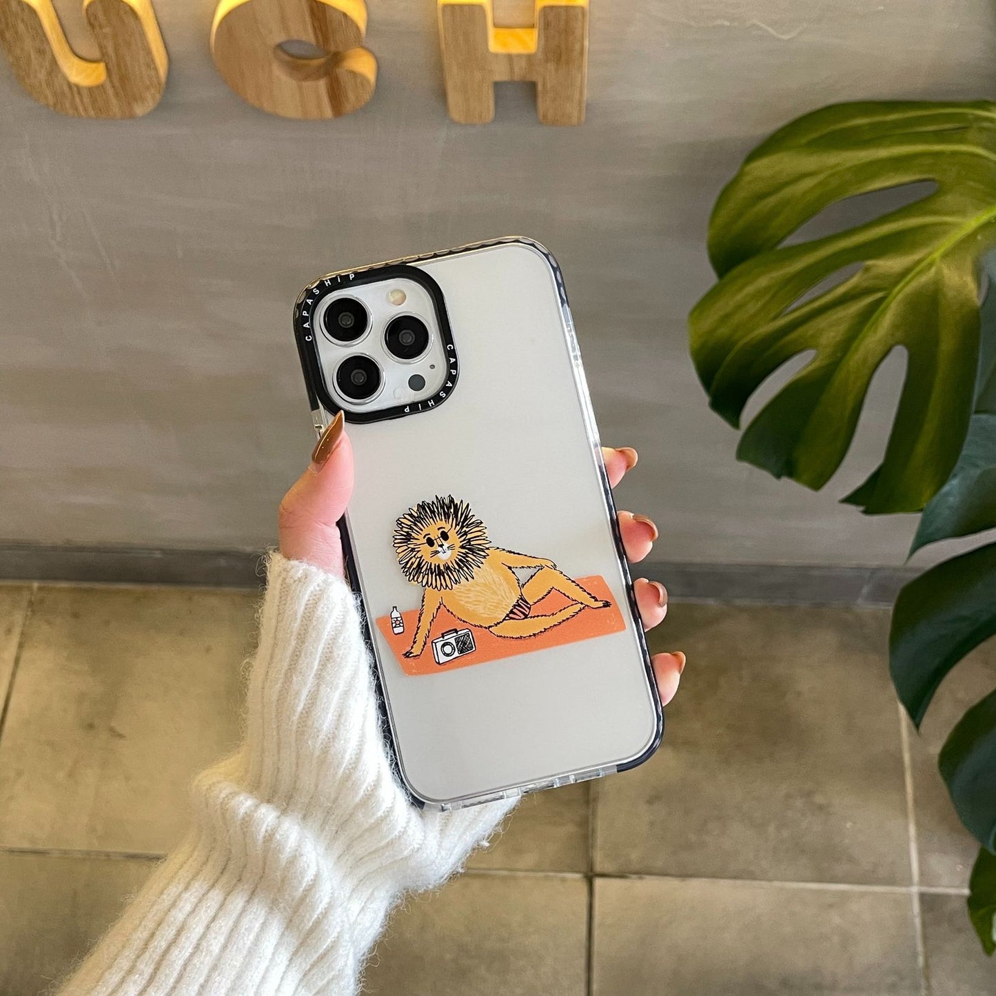 Lion&pig phone case for iphone