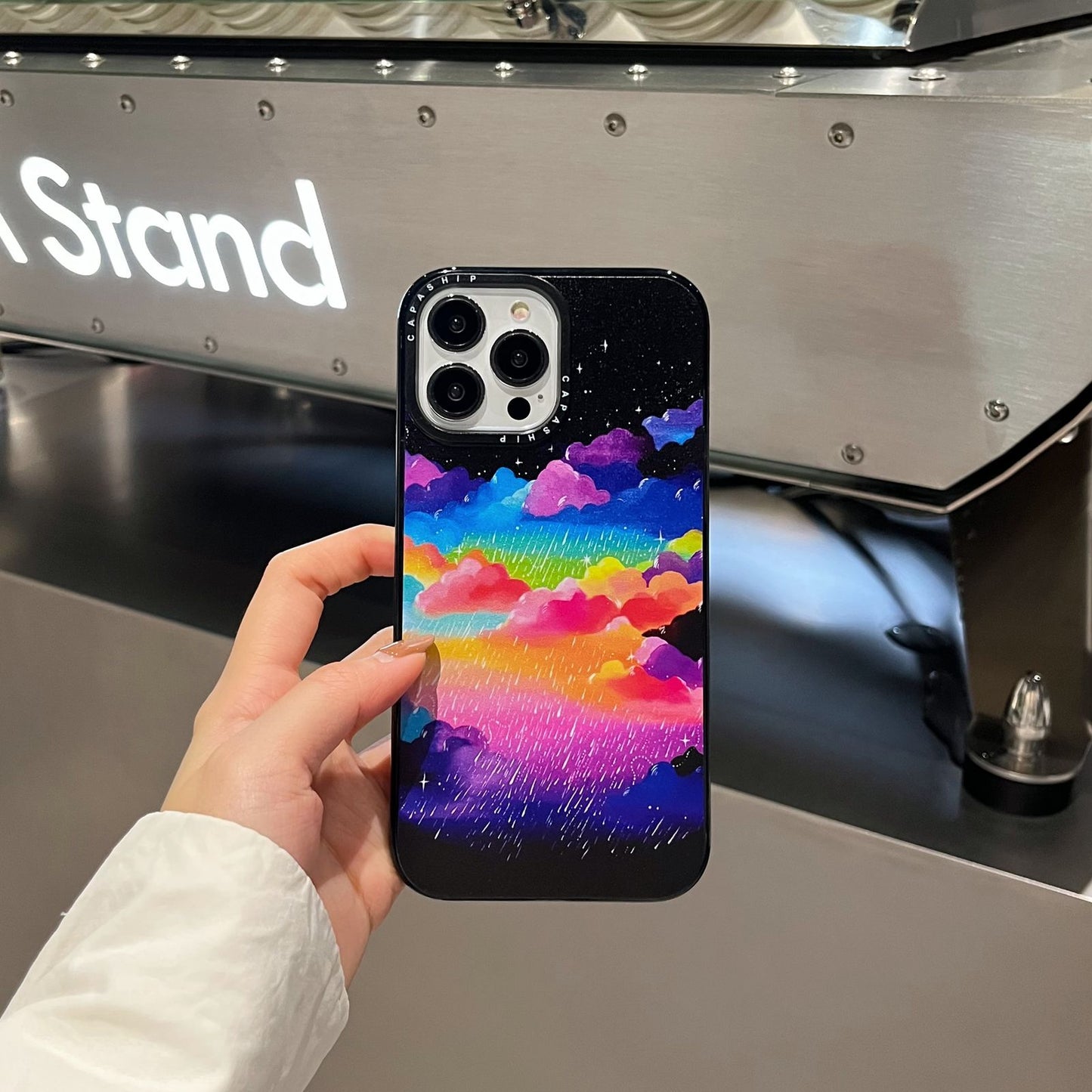 Colorful clouds phone case for iPhone