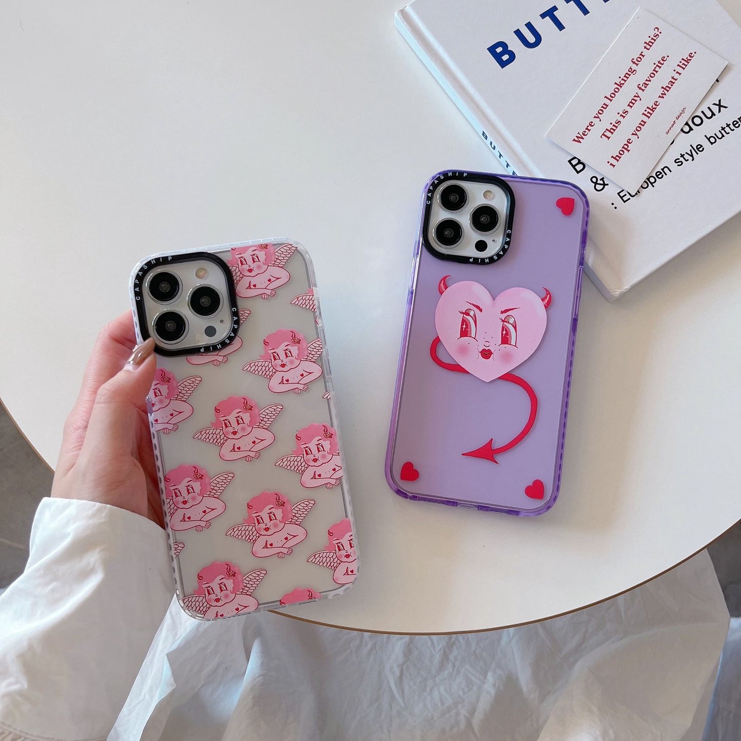 Pink Angle phone case for iPhone