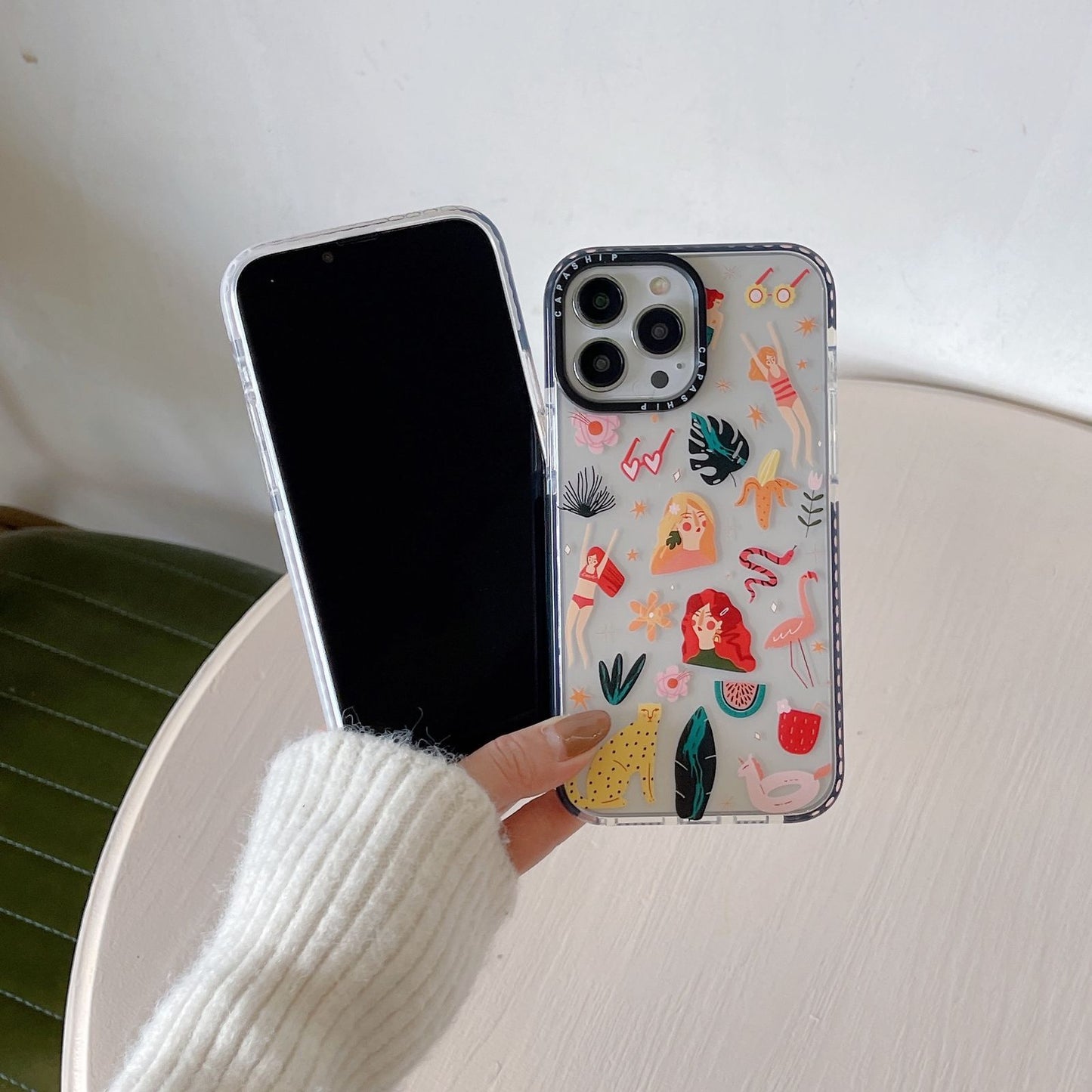 Sticker for girls phone case for iPhone
