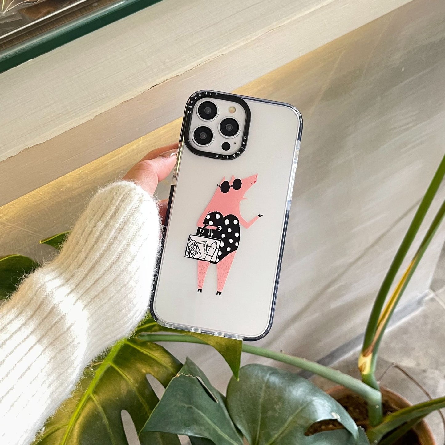 Lion&pig phone case for iphone