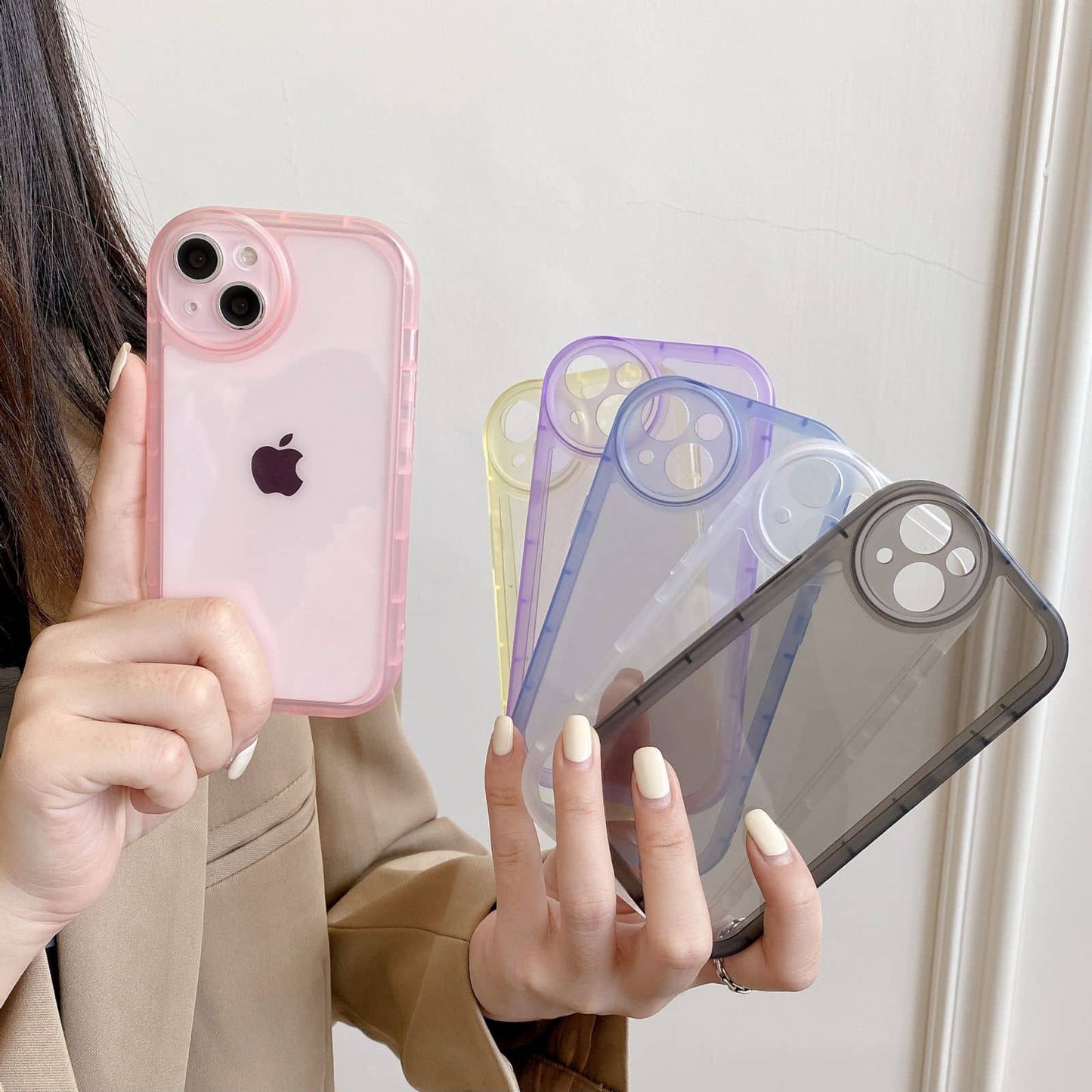Circular Camera Protection Phone Case for iPhone