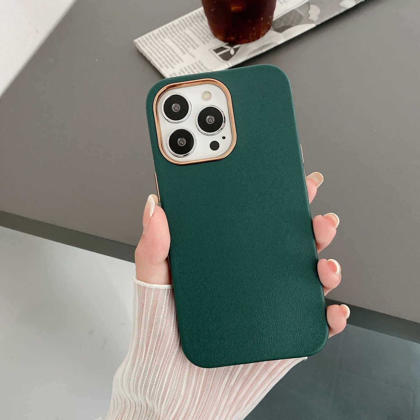 Leather Touch Feeling Case for iPhone 14/Pro/Max/Pro Max