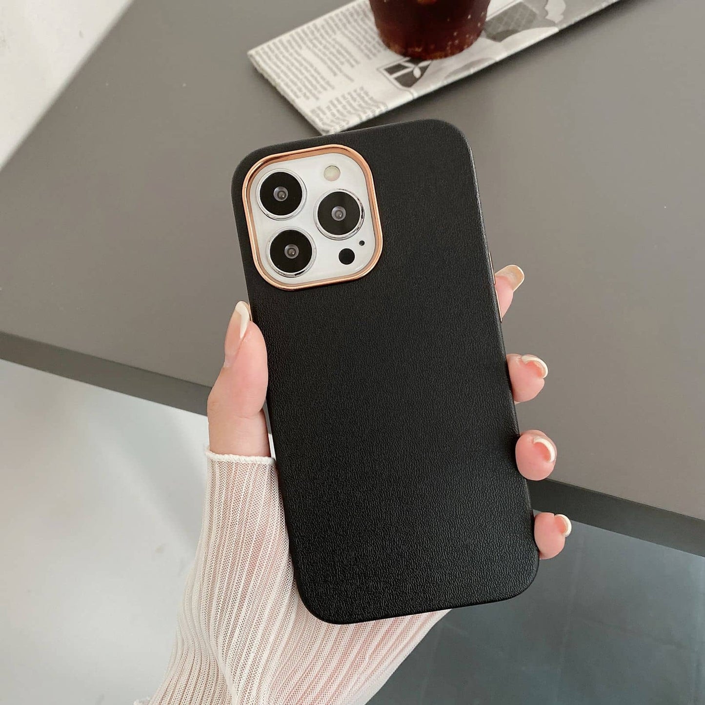 Leather Touch Feeling Case for iPhone 14/Pro/Max/Pro Max