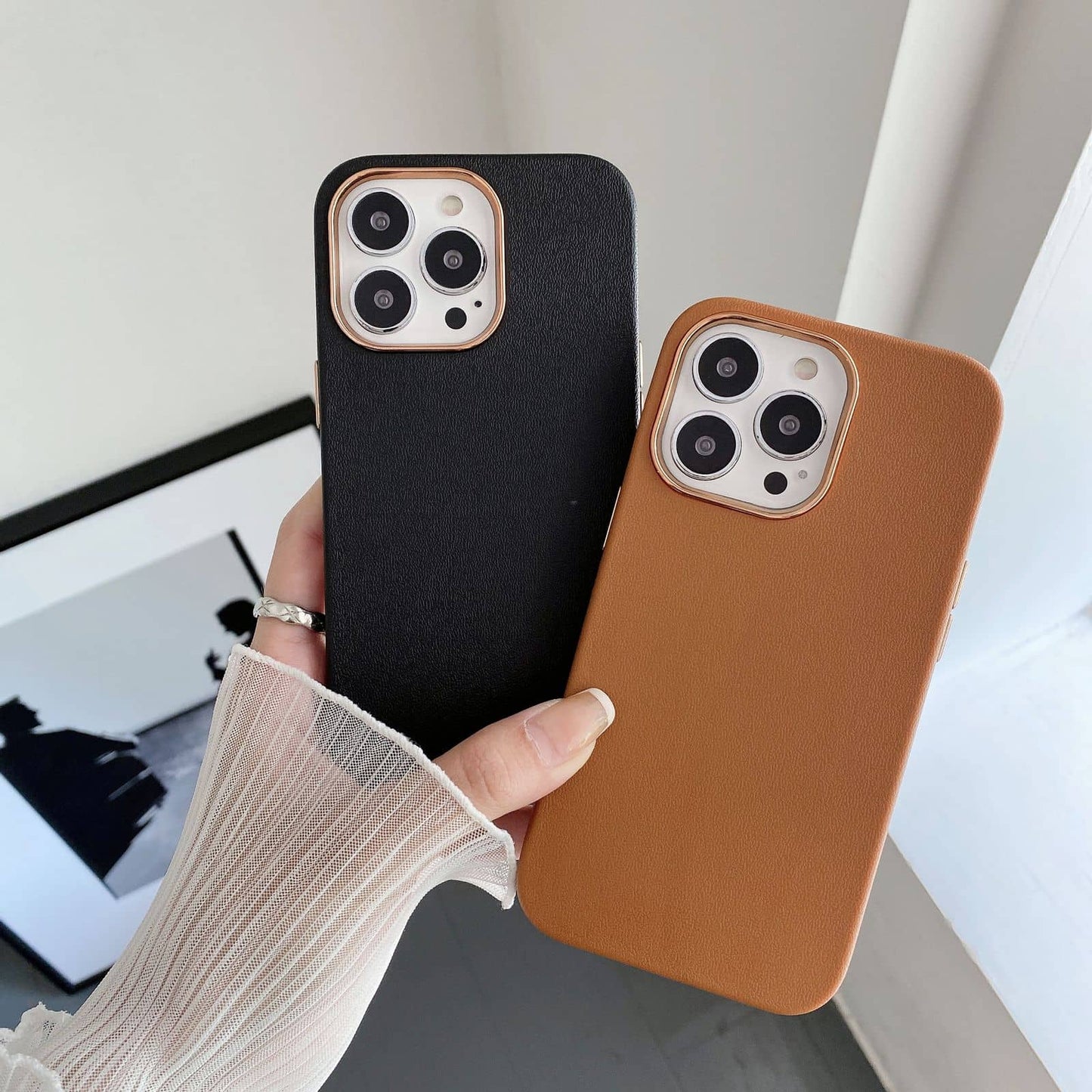 Leather Touch Feeling Case for iPhone 14/Pro/Max/Pro Max