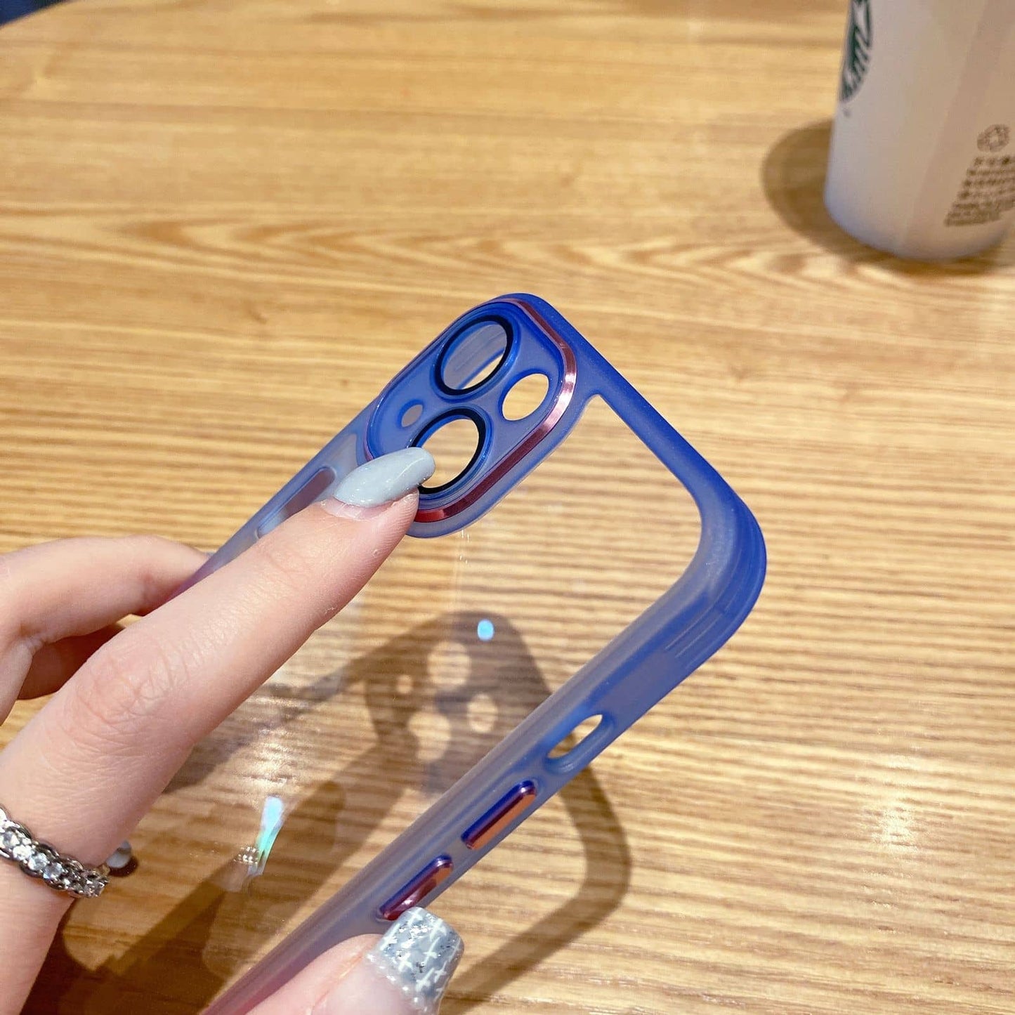Camera Protection Glass Phone Case for iPhone