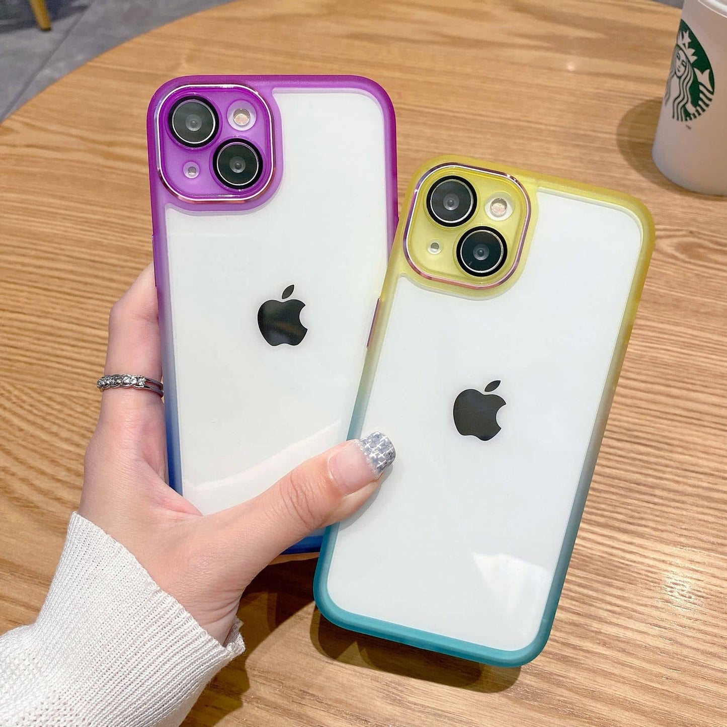 Camera Protection Glass Phone Case for iPhone