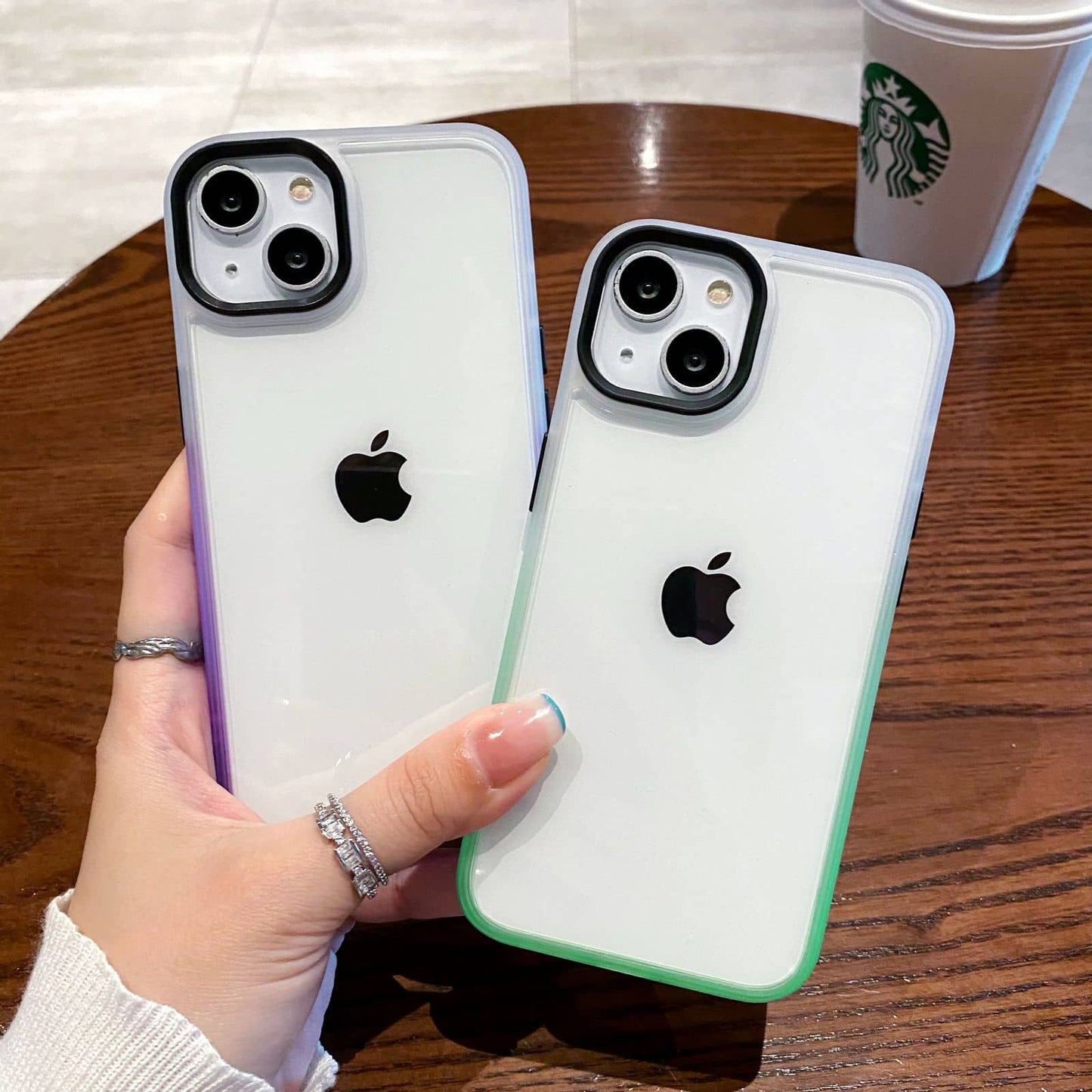 Beautiful Gradient Clear Case for iPhone 14