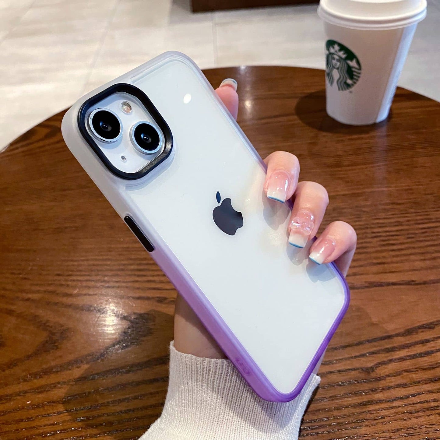 Beautiful Gradient Clear Case for iPhone 14