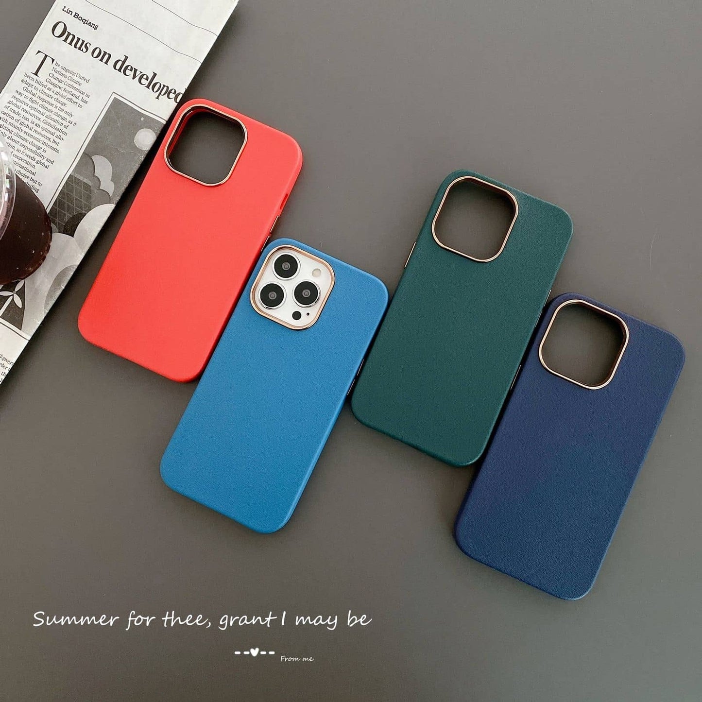 Leather Touch Feeling Case for iPhone 14/Pro/Max/Pro Max