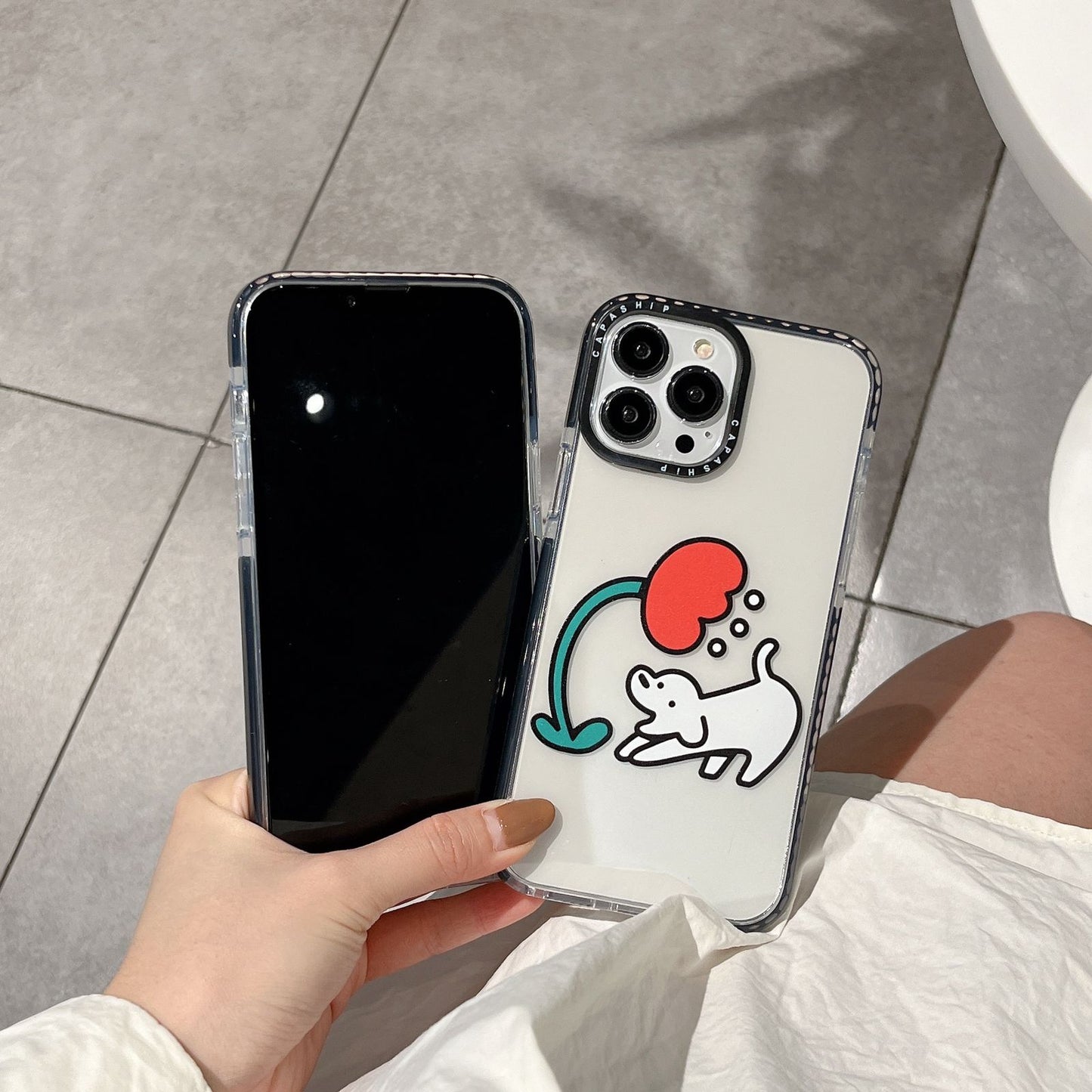 Cute dog phone case for iPhone