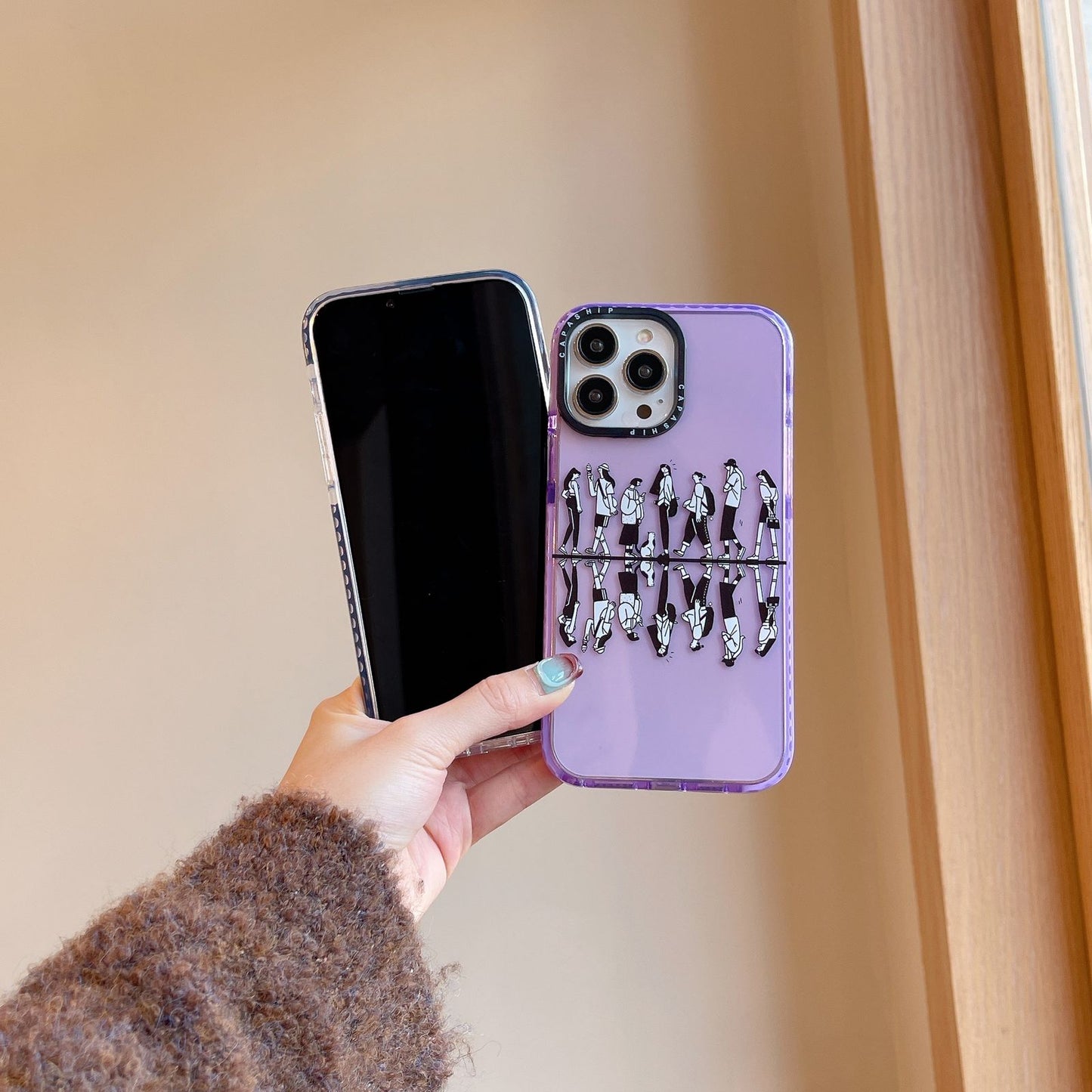 Simple girl phone case for iPhone